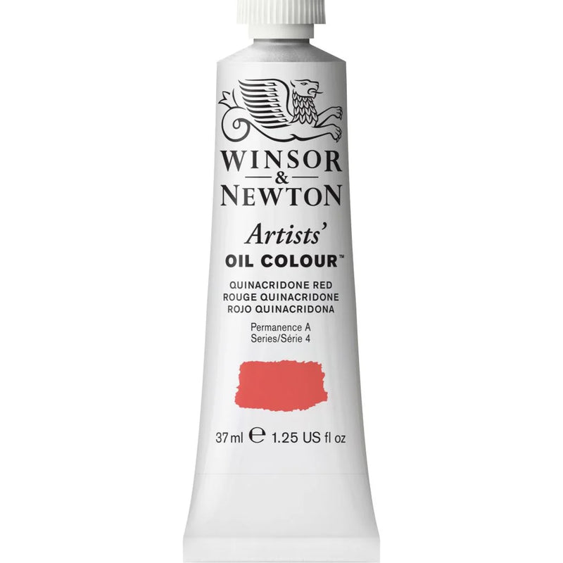 WINSOR & NEWTON ARTIST OIL COLOUR 37 ML QUINDCRIDONE RED S4 (548)