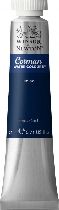 WINSOR & NEWTON COTMAN WATER COLOUR TUBE 21 ML SR  1 INDIGO (322)