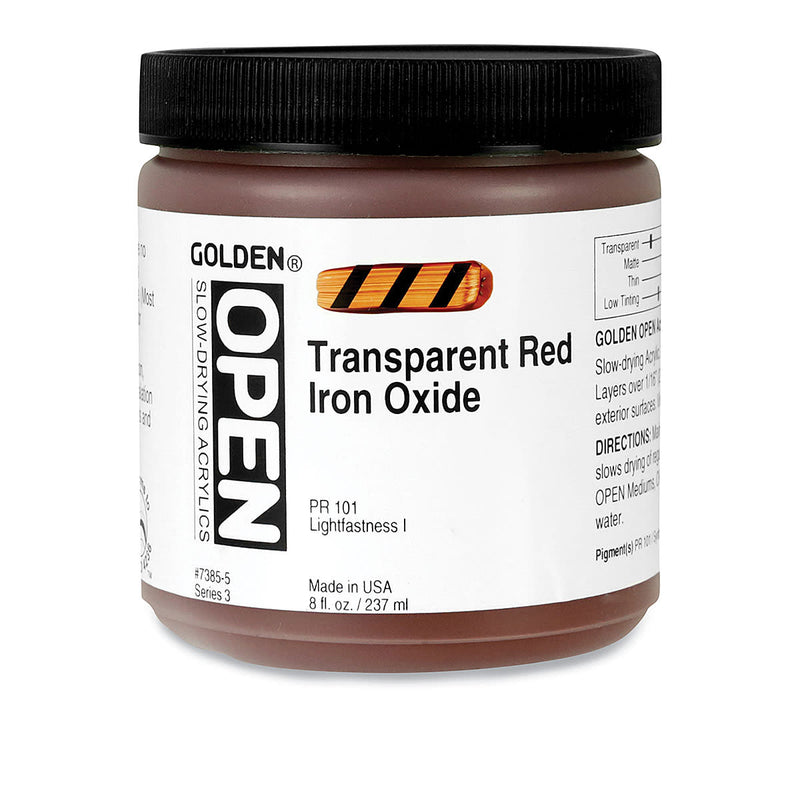 GOLDEN HEAVY BODY ACRYLIC 236 ML SR 3 TRANSPARENT RED IRON OXIDE 7385-5 (0007385-5)