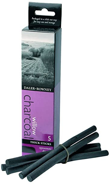 DALER & ROWNEY WILLOW CHARCOAL STICK SET OF 5 (808010015)