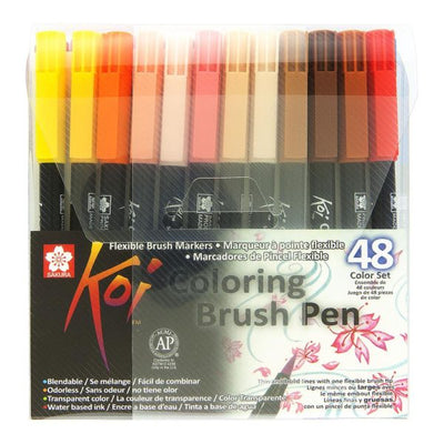 SAKURA KOI WATER COLOUR BRUSH PEN SET OF 48