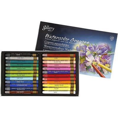 MUNGYO GALLERY ARTIST WATERCOLOR CRAYONS SET OF 24 (MAC 24)