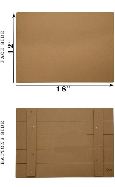 EASTMAN WOODEN DRAWING BOARD 12" X 18" QUARTER