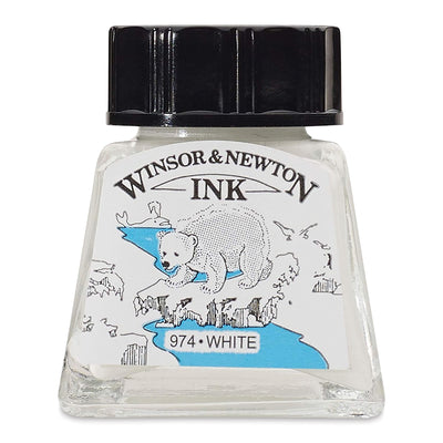 WINSOR & NEWTON DRAWING INK WHITE 14ML (1005702)