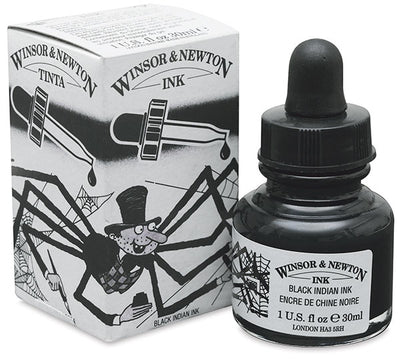 WINSOR & NEWTON INDIAN INK BLACK 30ML (1011030)