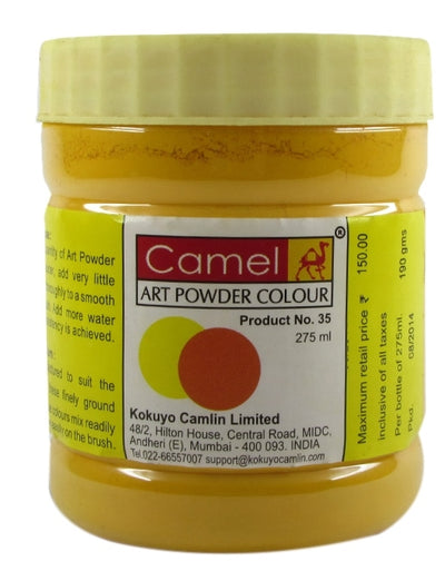 CAMLIN ART POWDER COLOUR 275 ML YELLOW OCHRE