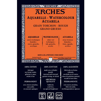 ARCHES WATER COLOUR PAPER ROLL ROUGH 300 GSM 100% COTTON 1.13 M x 9.15 M