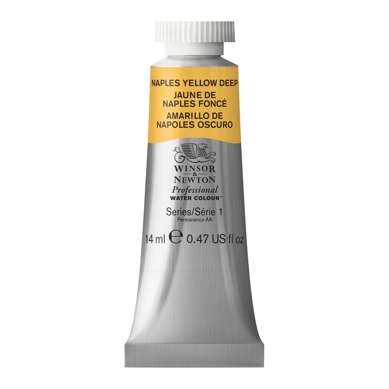WINSOR & NEWTON PROFESSIONAL WATER COLOUR TUBE 14 ML SR  1 NAPLES YELLOW DEEP (425)