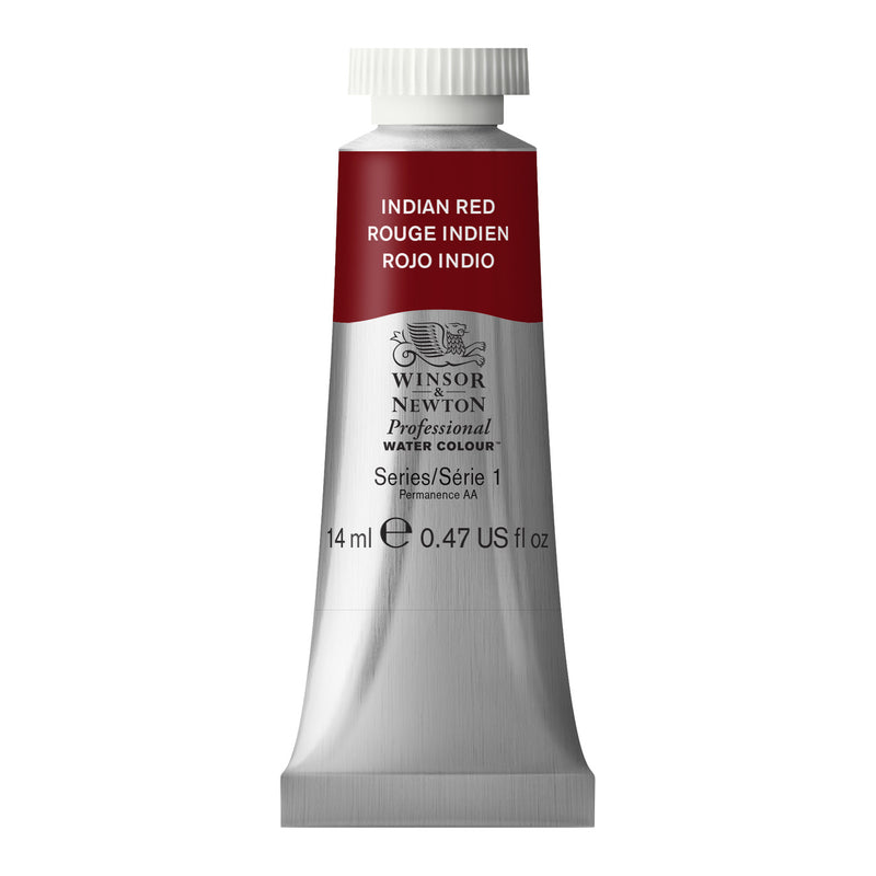 WINSOR & NEWTON PROFESSIONAL WATER COLOUR TUBE 14 ML SR  1 INDIAN RED (317)