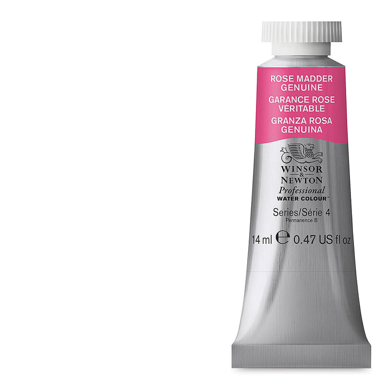 WINSOR & NEWTON PROFESSIONAL WATER COLOUR TUBE 14 ML SR  4 ROSE MADDER GENUINE (587)
