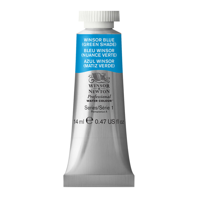 WINSOR & NEWTON PROFESSIONAL WATER COLOUR TUBE 14 ML SR  1 WINSOR BLUE GS (707)