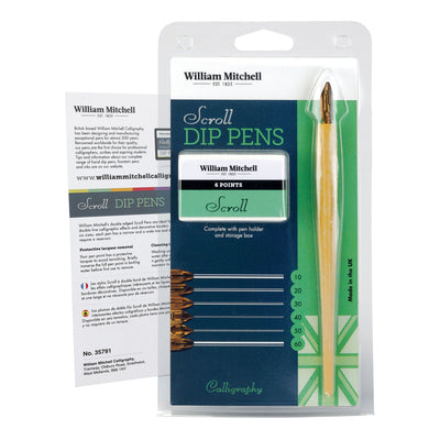 WILLIAM MITCHELL CALLIGRAPHY SCROLL DIP PEN SET (35791)