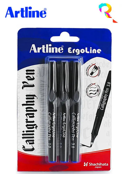 ARTLINE CALLIGRAPHY PEN BLUE SET OF 3 (10112)