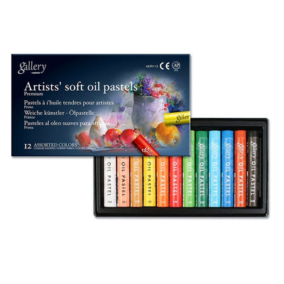 MUNGYO SOFT OIL PASTEL SET OF 12 ASSORTED (MOPV-12)