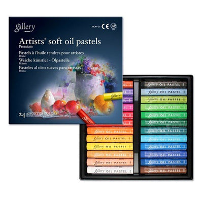 MUNGYO SOFT OIL PASTEL SET OF 24 ASSORTED