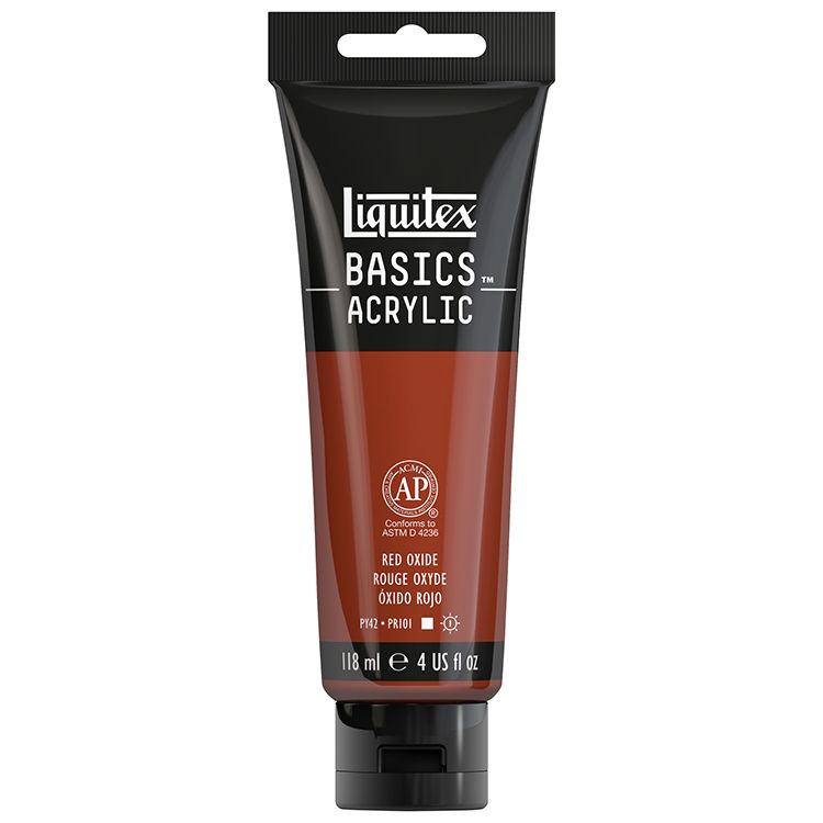 LIQUITEX BASICS ACRYLIC 118 ML RED OXIDE 6335