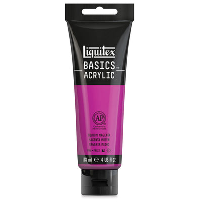 LIQUITEX BASICS ACRYLIC 118 ML MEDIUM MAGENTA 6500