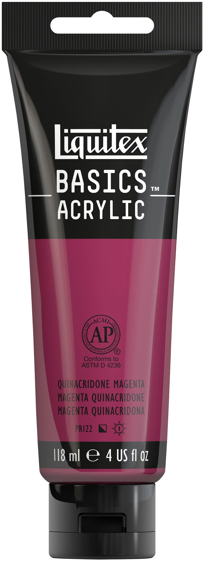 LIQUITEX BASICS ACRYLIC 118 ML QUINACRIDONE MAGENTA 6114