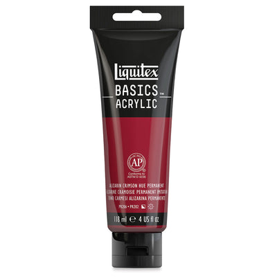 LIQUITEX BASICS ACRYLIC 118 ML ALIZARINE CRIMSON HUE 6116