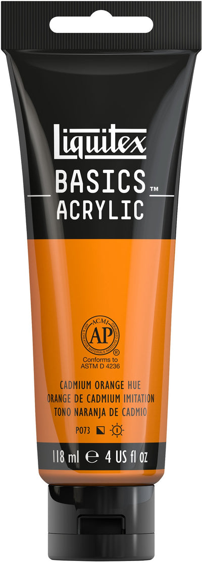 LIQUITEX BASICS ACRYLIC 118 ML CADMIUM ORANGE HUE 6720