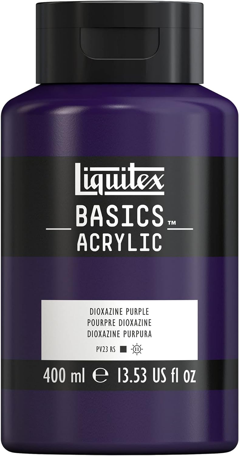 LIQUITEX BASICS ACRYLIC 400 ML DIOXAZINE PURPLE 0 186