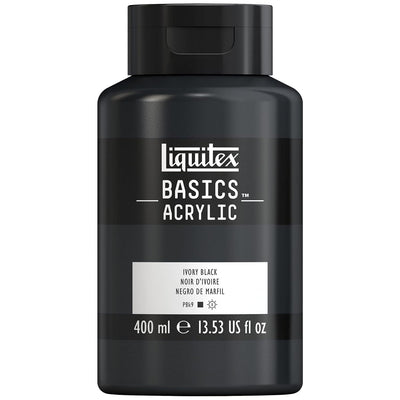 LIQUITEX BASICS ACRYLIC 400 ML IVORY BLACK 0 244