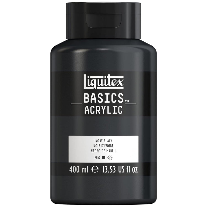 LIQUITEX BASICS ACRYLIC 400 ML IVORY BLACK 0 244