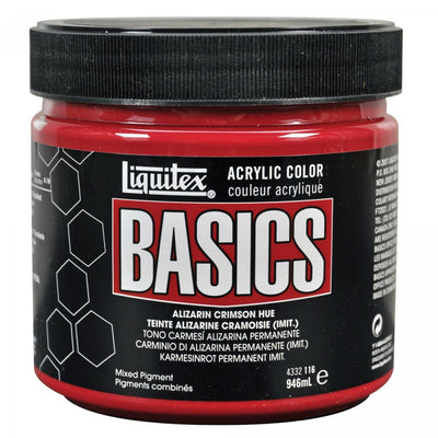 LIQUITEX BASICS ACRYLIC 946 ML ALIZARINE CRIMSON HUE 2 116