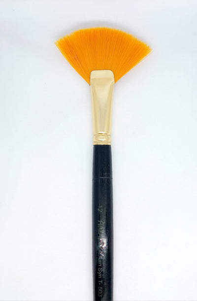 HIMALAYA SYNTHETIC HAIR BRUSH FAN NO 12