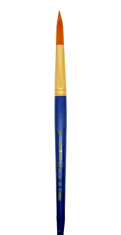 HIMALAYA SYNTHETIC HAIR BRUSH ROUND SR 33 NO 20