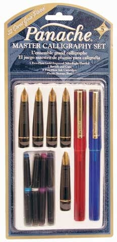 SPEEDBALL PANACHE MASTER CALLIGRAPHY SET CARDED (19911)