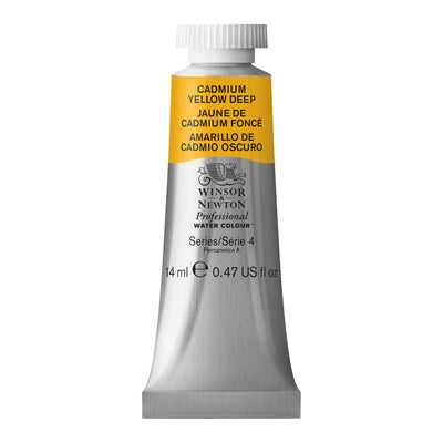 WINSOR & NEWTON PROFESSIONAL WATER COLOUR TUBE 14 ML SR  4 CADMIUM YELLOW DEEP (097)