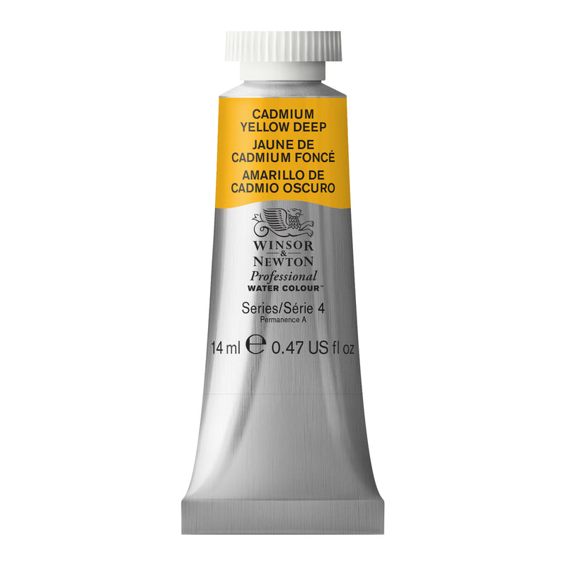 WINSOR & NEWTON PROFESSIONAL WATER COLOUR TUBE 14 ML SR  4 CADMIUM YELLOW DEEP (097)