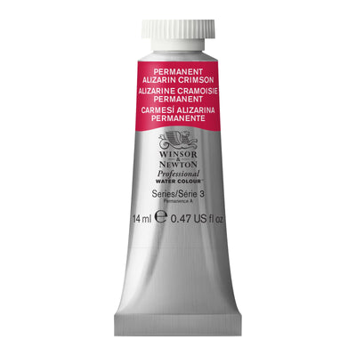 WINSOR & NEWTON PROFESSIONAL WATER COLOUR TUBE 14 ML SR  3 PERM ALIZARIN CRIMSON (466)