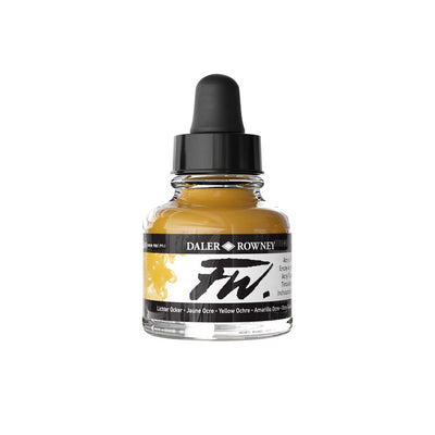 DALER & ROWNEY FW ACRYLIC INK 29.5 ML YELLOW OCHRE 160029663