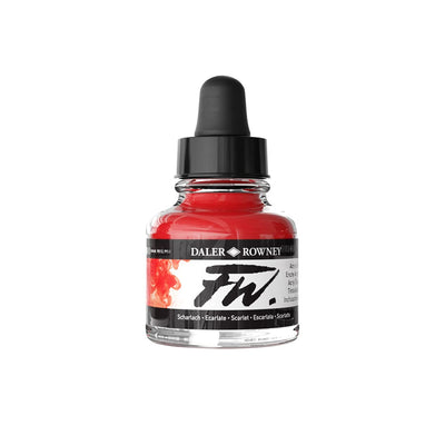 DALER & ROWNEY FW ACRYLIC INK 29.5 ML SCARLET 160029567