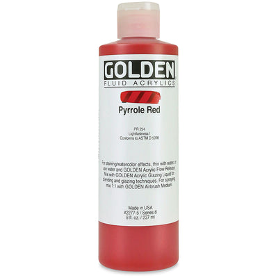 GOLDEN FLUID ACRYLIC COLOUR 236 ML PYRROLE RED