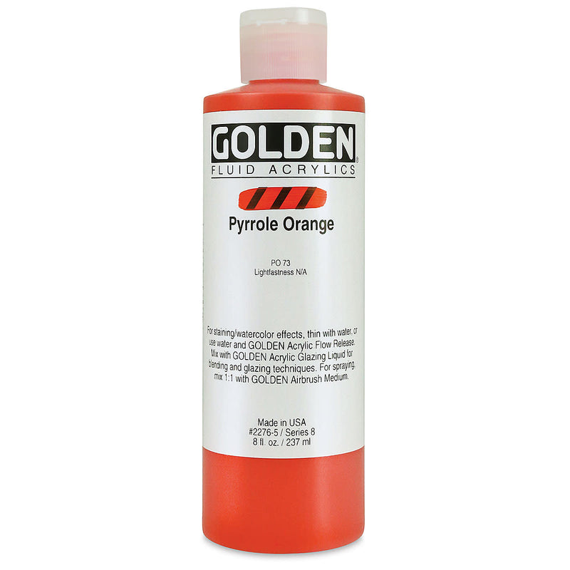 GOLDEN FLUID ACRYLIC COLOUR 236 ML PYRROLE ORANGE