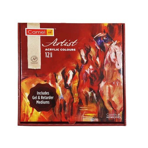 CAMLIN ARTIST ACRYLIC COLOUR SET 12 X 40 ML 811722