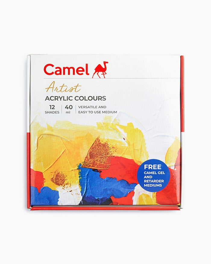 CAMEL ARTIST ACRYLIC COLOUR SET 12 X 40 ML (0815725)