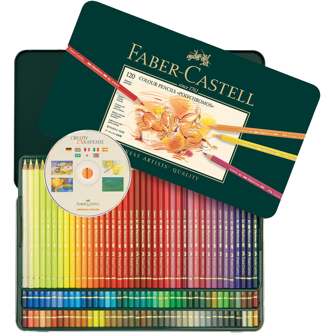 FABERCASTELL POLYCHROMOS COLOUR PENCIL SET OF 120 (110011