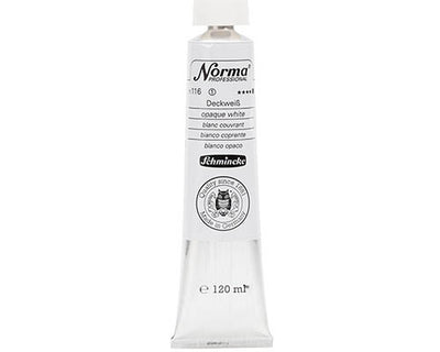 SCHMINCKE NORMA PROFESSIONAL OIL COLOUR 120 ML SR 1 OPAQUE WHITE (116)