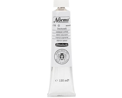 SCHMINCKE NORMA PROFESSIONAL OIL COLOUR 120 ML SR 1 OPAQUE WHITE (116)