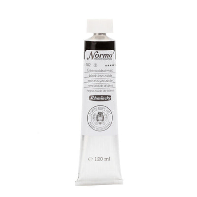 SCHMINCKE NORMA PROFESSIONAL OIL COLOUR 120 ML SR 1 BLACK IRON OXIDE (702)