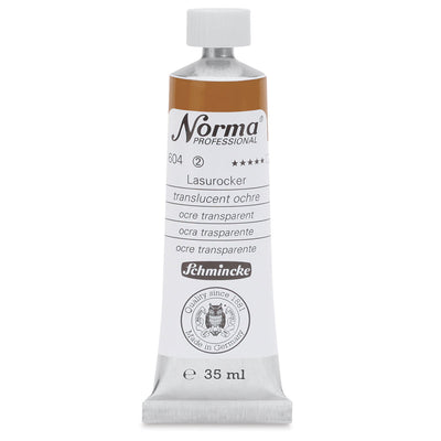 SCHMINCKE NORMA PROFESSIONAL OIL COLOUR 35 ML SR 2 TRANCULENT OCHRE (604)