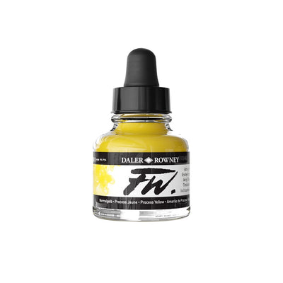 DALER & ROWNEY FW ACRYLIC INK 29.5 ML PROCESS YELLOW 160029675