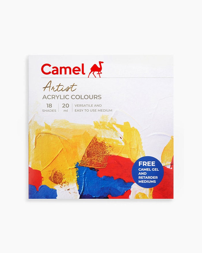 CAMEL ARTIST ACRYLIC  SET OF 18 COLOURS X 20 ML (811191)