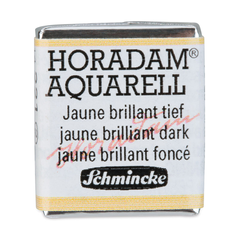 SCHMINCKE HORADAM AQUARELL HALF PAN SR 2 JAUNE BRILLIANT DARK 1 PC (14221)