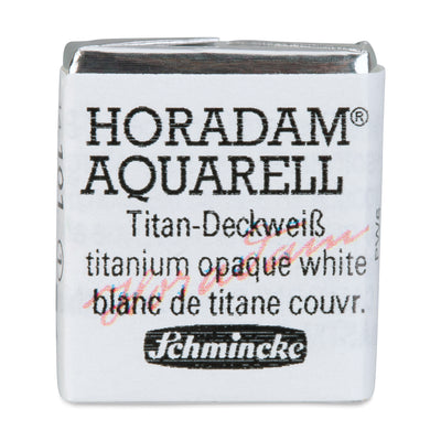 SCHMINCKE HORADAM AQUARELL HALF PAN SR 1 TITANIUM OPAQUE WHITE 1 PC (14101)