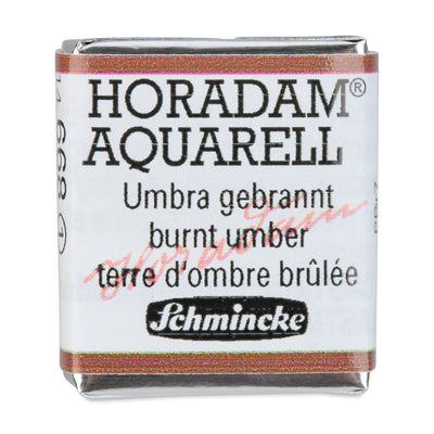 SCHMINCKE HORADAM AQUARELL HALF PAN SR 1 BURNT UMBER 1 PC (14668)